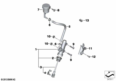 Brake Master Cylinder for 2017 BMW-Motorrad F 800 R #0