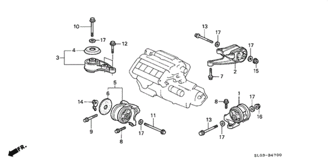 Engine Mount for 1992 Acura NSX #0