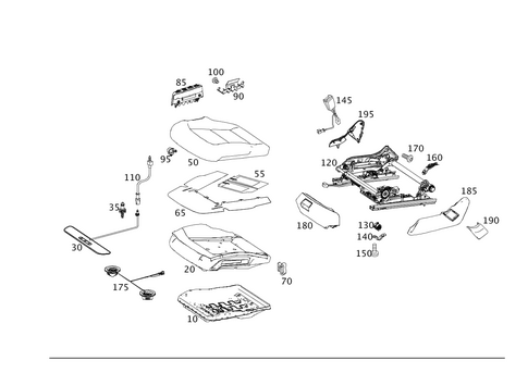 Left Rear Single Seat for 2014 Mercedes-Benz G63 AMG #0