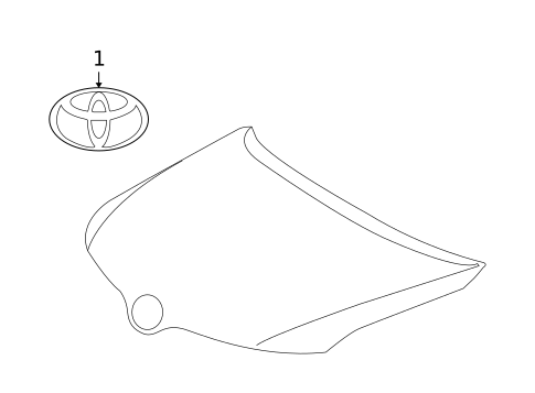 Exterior Trim - Hood for 2015 Toyota Venza #0
