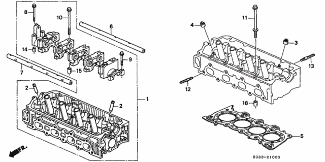 Cylinder Head for 1997 Honda Civic #0