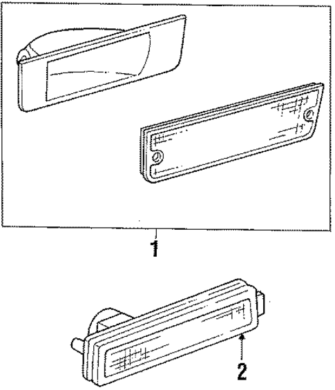 Side Marker Lamps for 1994 Dodge Shadow #0