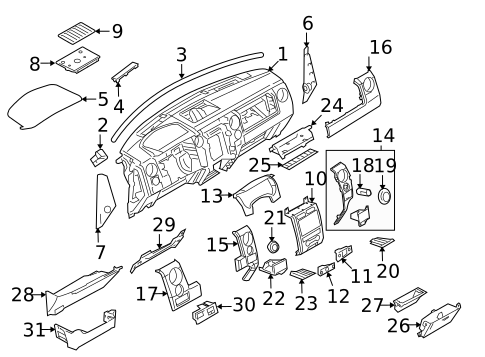 Instrument Panel for 2010 Ford F-150 #2