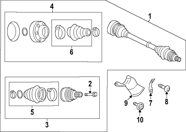 80A598203A - Suspension: Outer Boot for Audi Image