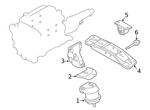 Engine & Trans Mounting for 2008 Nissan 350Z #1