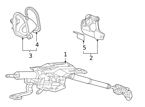 Steering Column Assembly for 2005 Honda Accord #0