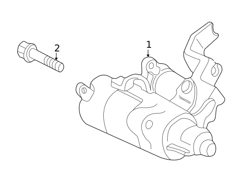 Starter for 1997 Honda CR-V #1