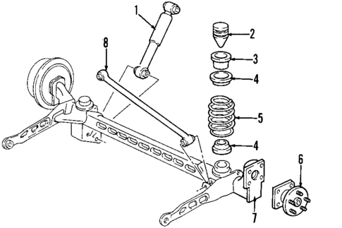 Rear Suspension for 2007 Saturn Relay #2