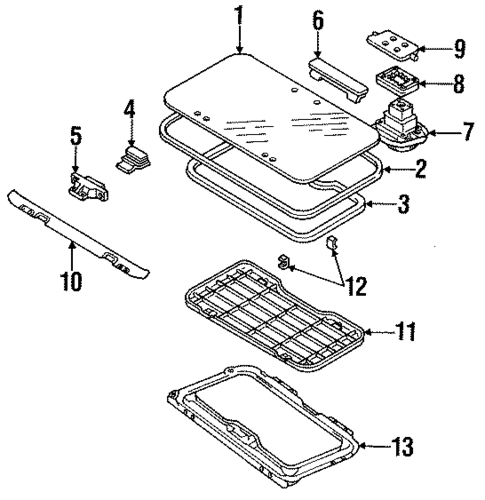 Sunroof for 1991 Isuzu Rodeo #0