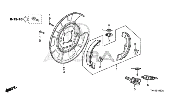 Parking Brake Shoe for 2011 Acura TL #0