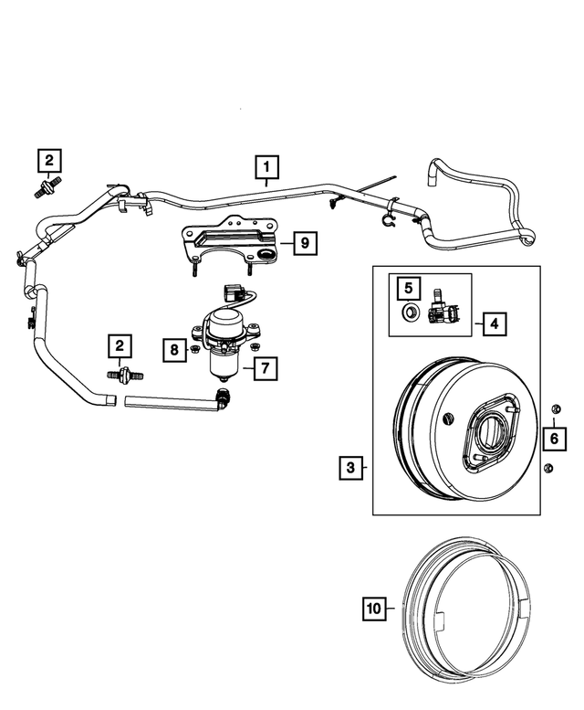 « 52014497AB – Brakes : Résonateur Support pour Mopar Image »