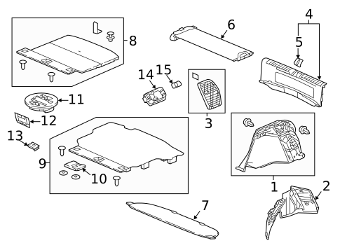 Interior Trim - Rear Body for 2017 Honda Civic #0