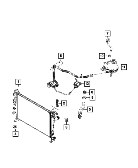 Radiator and Related Parts; Charge Air Cooler for 2019 Jeep Renegade #8