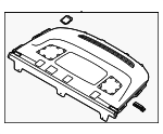 85610GG040RBQ - Body: Pkg Tray Trim for Kia Image