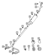 55398328AD - : Exhaust Resonator And Tailpipe for Dodge: Ram 1500 | Ram: 1500 Image