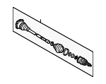 4Z7407271E - Driveline &amp; Axles: Cv Axle Assembly for Audi Image