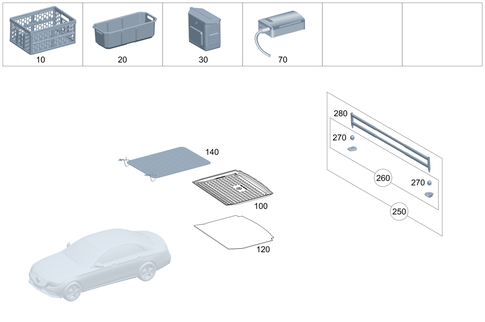 Luggage/Load Compartment Equipment for 2022 Mercedes-Benz A 220 #0