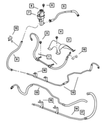 4879218AF - : Power Steering Reservoir Hose, Return for Chrysler: Sebring | Dodge: Stratus Image