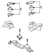 F1SZ6038A - Engine: Motor Mount for Ford: Thunderbird | Mercury: Cougar Image