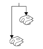 9YB310603 - Electrical: Headlamp Assembly Nut for Mazda: 3, 6, CX-7, CX-9, Miata, Millenia, MPV, Protege, Protege5 Image
