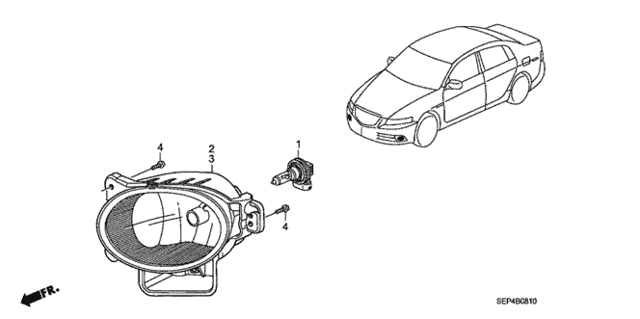 Foglight for 2007 Acura TL #0