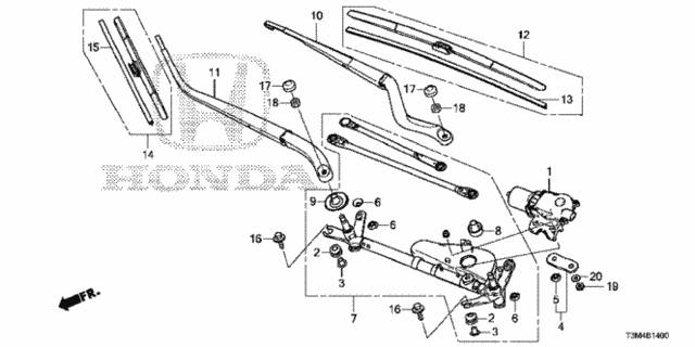 Front Windshield Wiper for 2017 Honda Accord #0