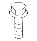90159A0060 - Electrical: Headlamp Assembly Screw for Toyota: Corolla, Corolla Cross, Highlander, RAV4, RAV4 Prime, Sequoia, Tacoma, Tundra Image