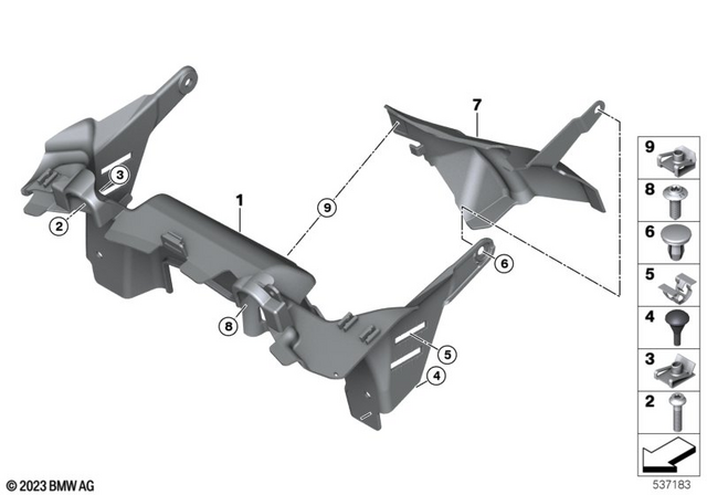 46637925410 - : Exhaust Duct, Cooler for BMW-Motorrad Image