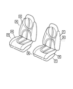XB511T5AA - : Front Seat Cushion for Dodge: Durango Image