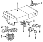 20288891 - Body: Nameplate for Cadillac: Seville Image