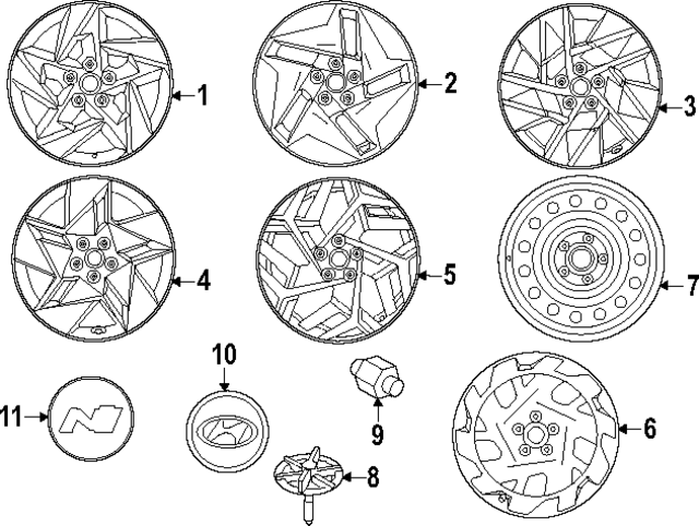 52910BF200 - : Wheel, Alloy for Hyundai Image