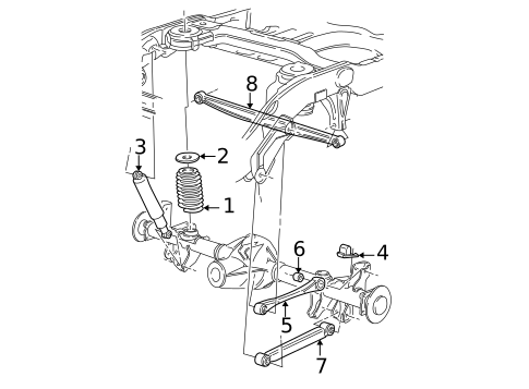 Rear Suspension for 2002 Ford Expedition #1
