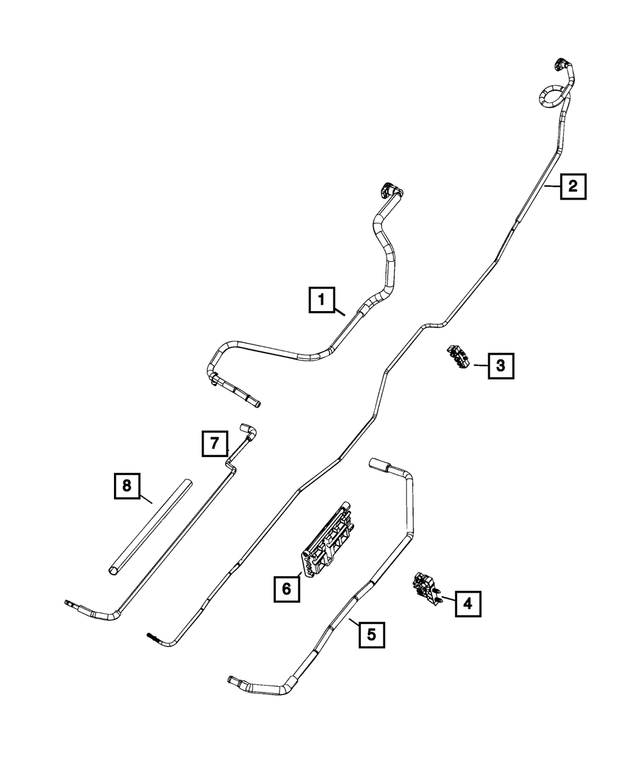 « 57008626AB –  : Air Frais Tube pour Mopar Image »