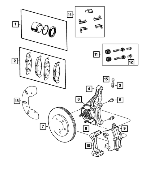 Front Brakes for 2012 Dodge Journey #0