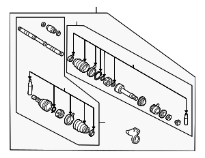 391007Y010 - : Axle Assembly for Nissan: Altima, Maxima Image