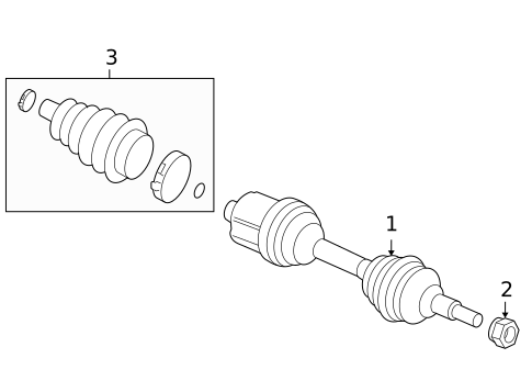 Drive Axles for 2008 Chevrolet Malibu #1