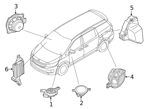 Antenna & Radio for 2015 Kia Sedona #1