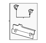 LK4Z61311A59BA - Body: Front Molding for Ford Image