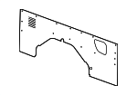 CK4Z6131013HD - Body: Lower Trim for Ford Image