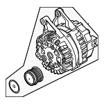 PZ1Z10346G - : Alternator for Ford: Escape Image