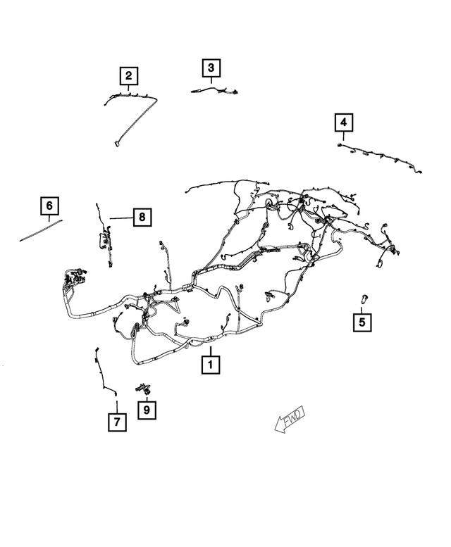 68304959AF - Electrical: Body Wiring for Mopar Image