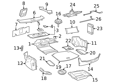 Interior Trim - Rear Body for 2006 Lexus LS430 #0