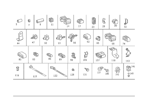 Hydraulic Line Mounting Parts for 1984 Mercedes-Benz 300D #1
