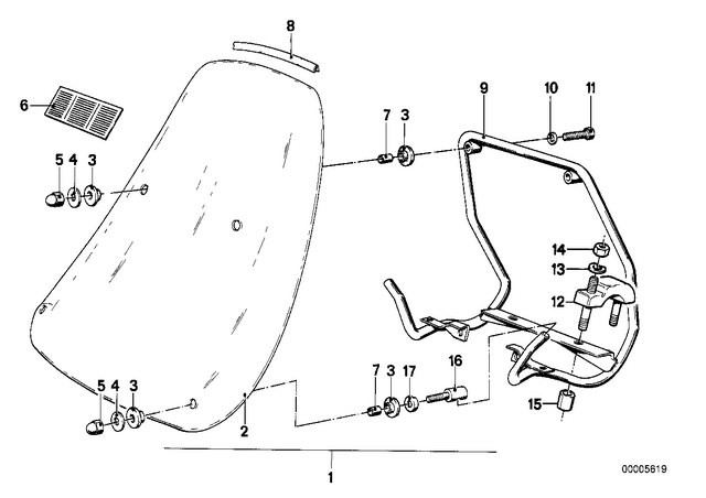 46632307329 - : Windshield for BMW-Motorrad Image