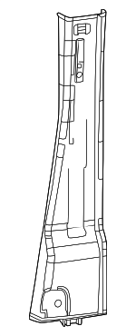 7JQ66JXWAA - Body: Upper Center Pillar Trim for Mopar Image