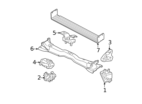 Engine & Trans Mounting for 2007 Mercury Mountaineer #0