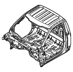 PC3Z25001B24A - Body: Cab for Ford Image