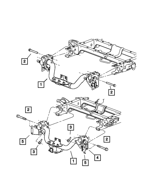 68292404AA - Frames and Bumpers: Hex Head Bolt And Washer for Mopar Image image
