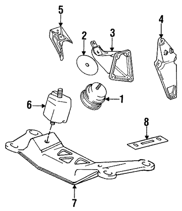 11811137076 - Engine: Front Mount for BMW Image