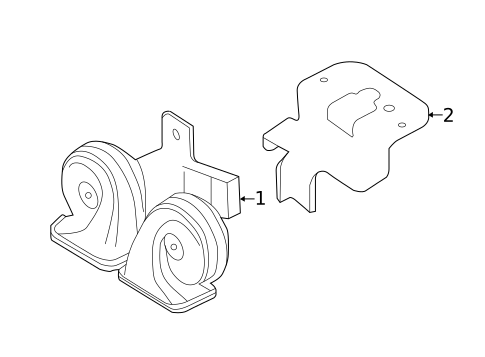 Horn for 2017 Land Rover Discovery Sport #0